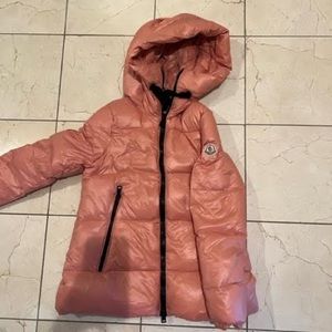Pink Moncler coat!